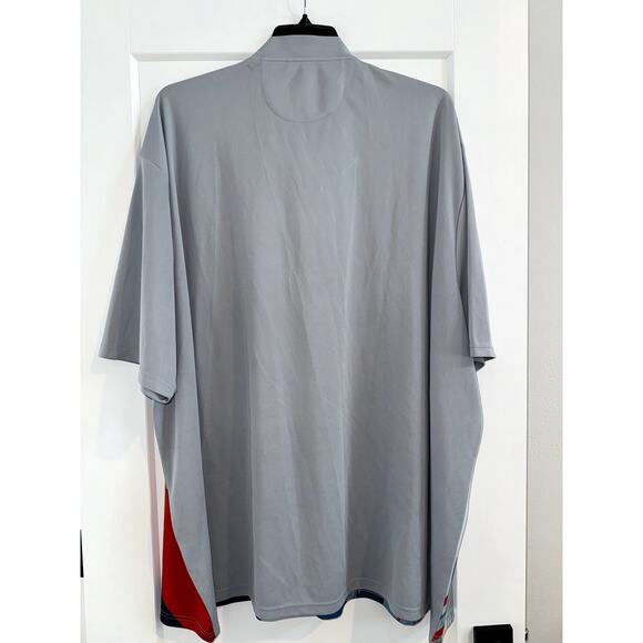 Savalino 1/4 Zip Men’s Bowling Shirt 8XL Geometric Design - Picture 7 of 9